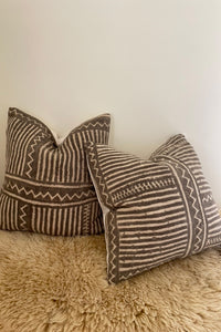 Vintage Mud Cloth Cushion - 18" x 18"