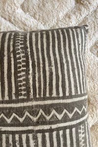 Vintage Mud Cloth Cushion - 18" x 18"