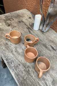 Rustic Pit-Fired Mug Set