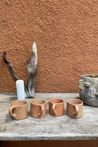 Rustic Pit-Fired Mug Set