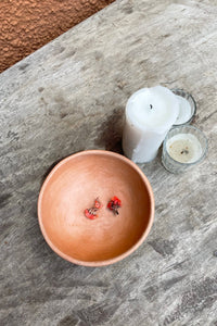 Rustic Pit-Fired Stemmed Bowl