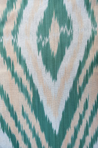 Ikat Uzbek Duster - Green