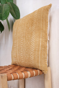 Vintage Mud Cloth Square Cushion - 18" x 18"