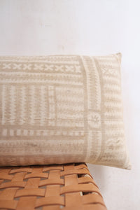 Vintage Mud Cloth Lumbar Cushion - 14" x 24"