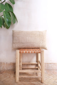 Vintage Mud Cloth Lumbar Cushion - 14" x 24"