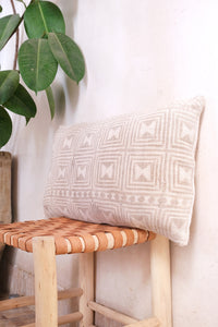 Vintage Mud Cloth Lumbar Cushion - 14" x 24"