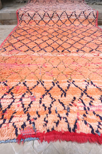 Boucherouite Vintage rug - 6.2' x 2.8' (189x85cm)