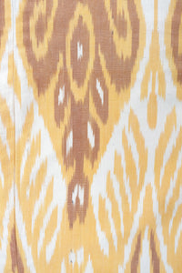 Ikat Uzbek Duster - Yellow