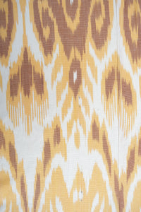 Ikat Uzbek Duster - Yellow